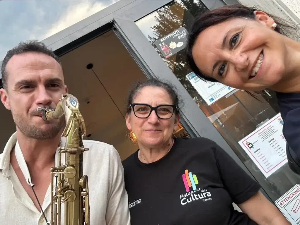 selfie con Marco Musollino, Cristina Papitto e Gabriella Vacca