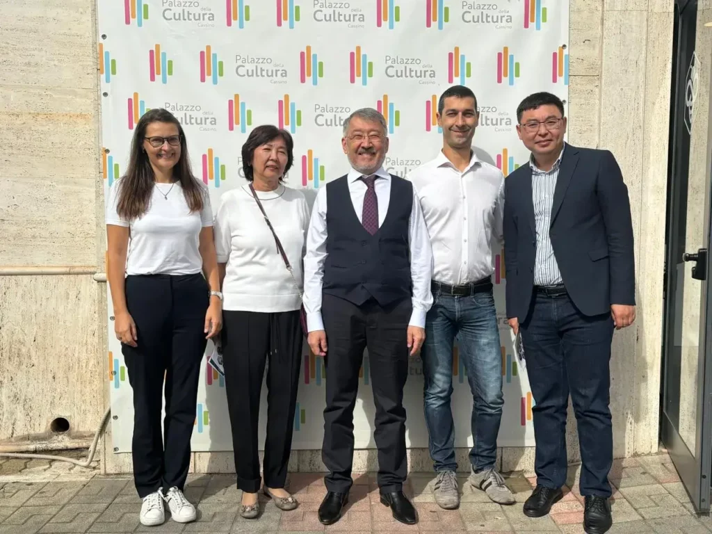 membri della delegazione dell’AITU – Astana IT University, in visita a Cassino